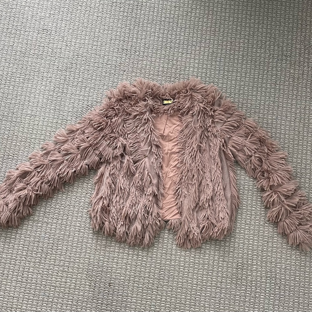 Faux fur jacket
